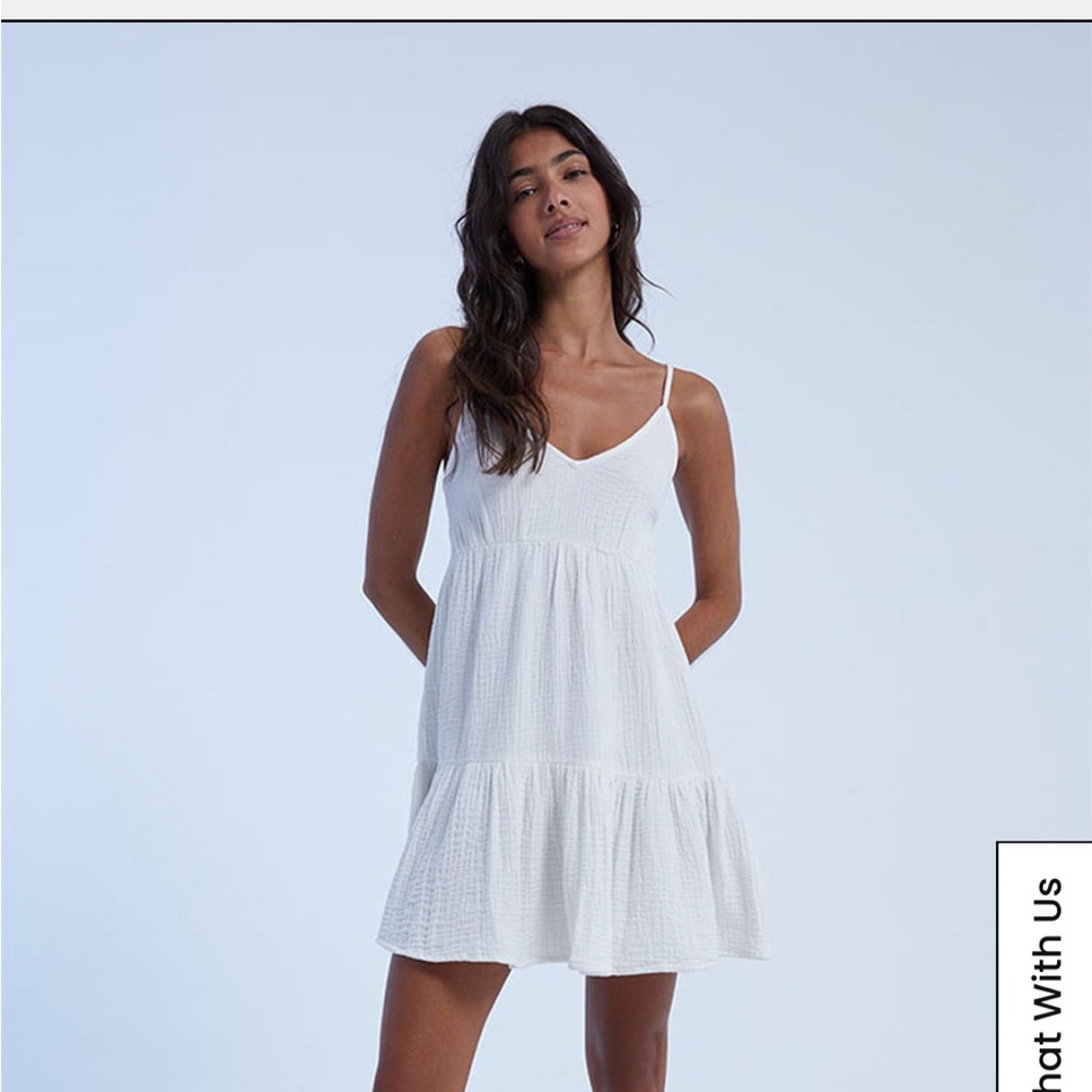 Billabong White Mini Sundress